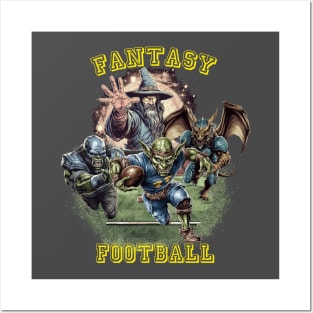 Fantasy Football Wizard Posters and Art